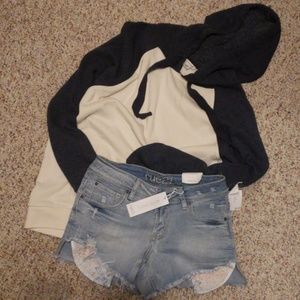NWT Rue 21 mid rise jean shorts. Size 2